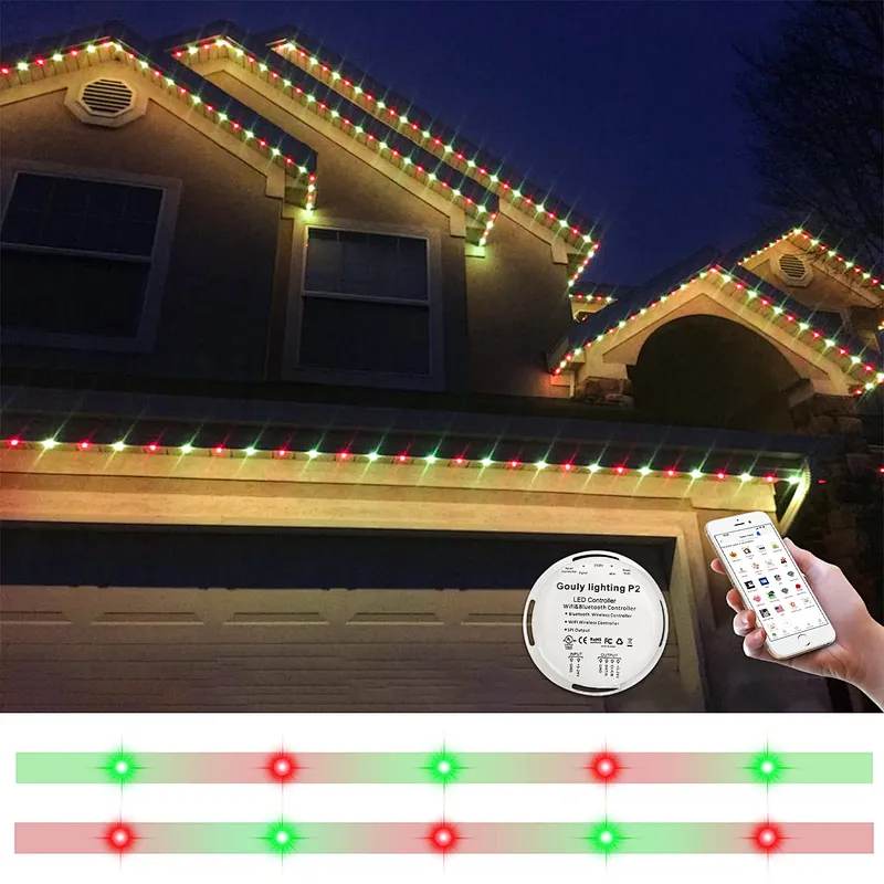 Outdoor IP68 Waterproof Holiday Lighting RGBW LED holiday string lights